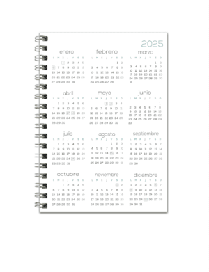 Agenda - cuaderno floral 2025