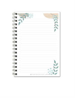 Agenda - cuaderno floral 2025