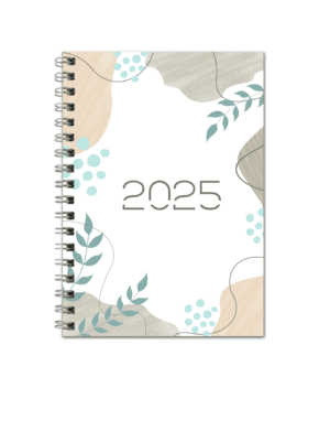 Agenda cuaderno floral portada