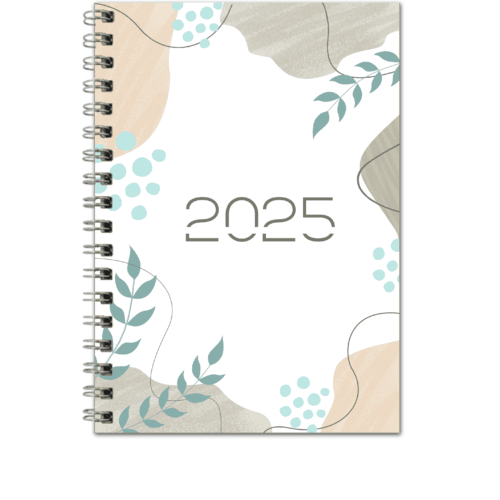 Agenda cuaderno floral portada